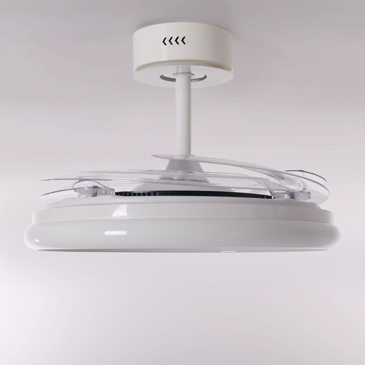 48 inch reversible ceiling fan with LED light shown as a clean product view