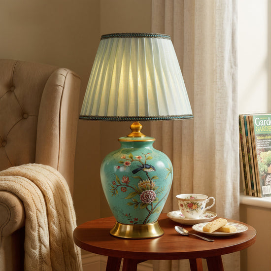 Chinoiserie Hand-Painted Ceramic Table Lamp Collection