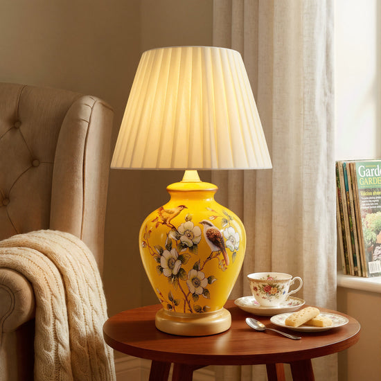 Chinoiserie Hand-Painted Ceramic Table Lamp Collection