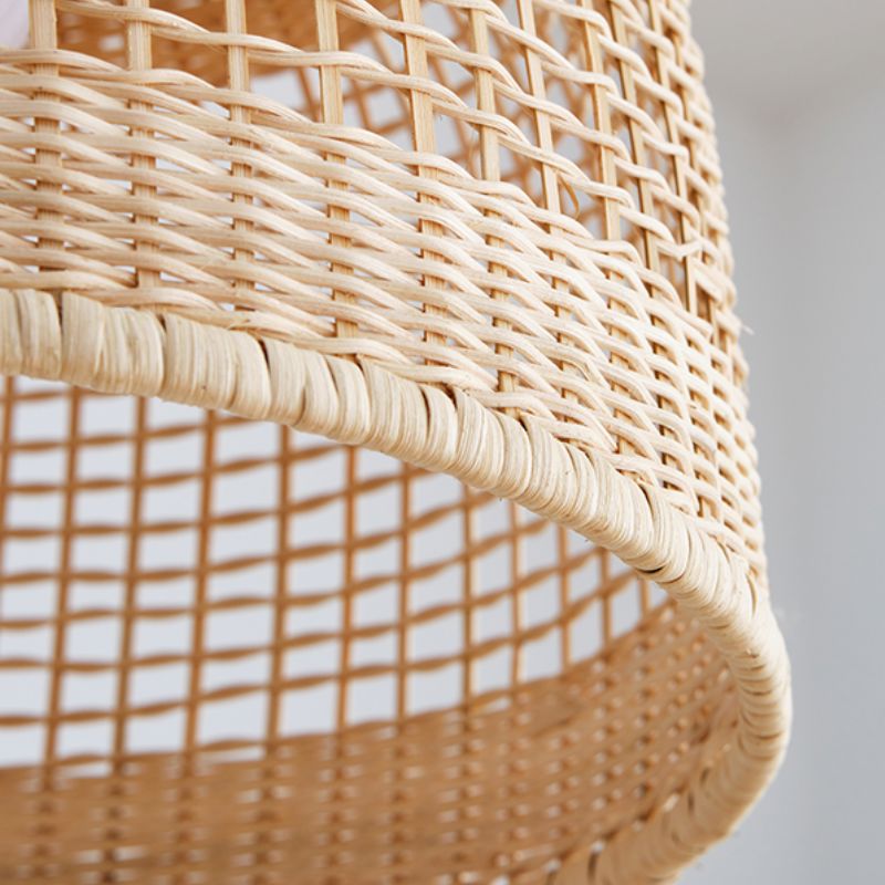 Lightsin Elegant Vintage Woven Rattan Minimalist Pendant Light Lightsin UK 