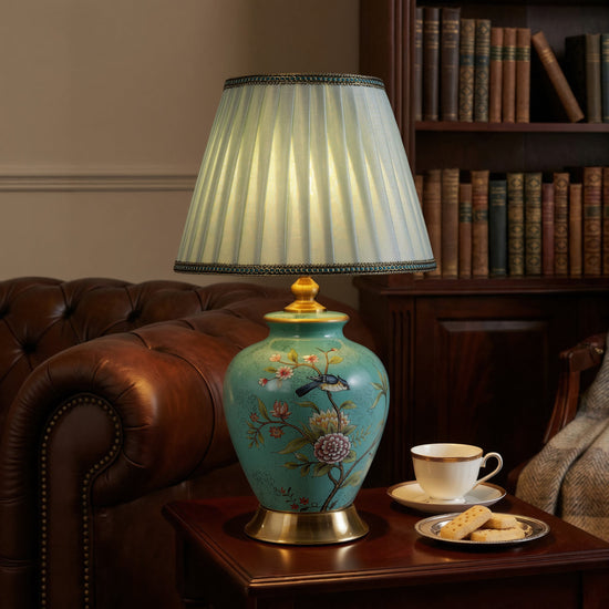Chinoiserie Hand-Painted Ceramic Table Lamp Collection