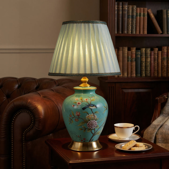 Chinoiserie Hand-Painted Ceramic Table Lamp Collection