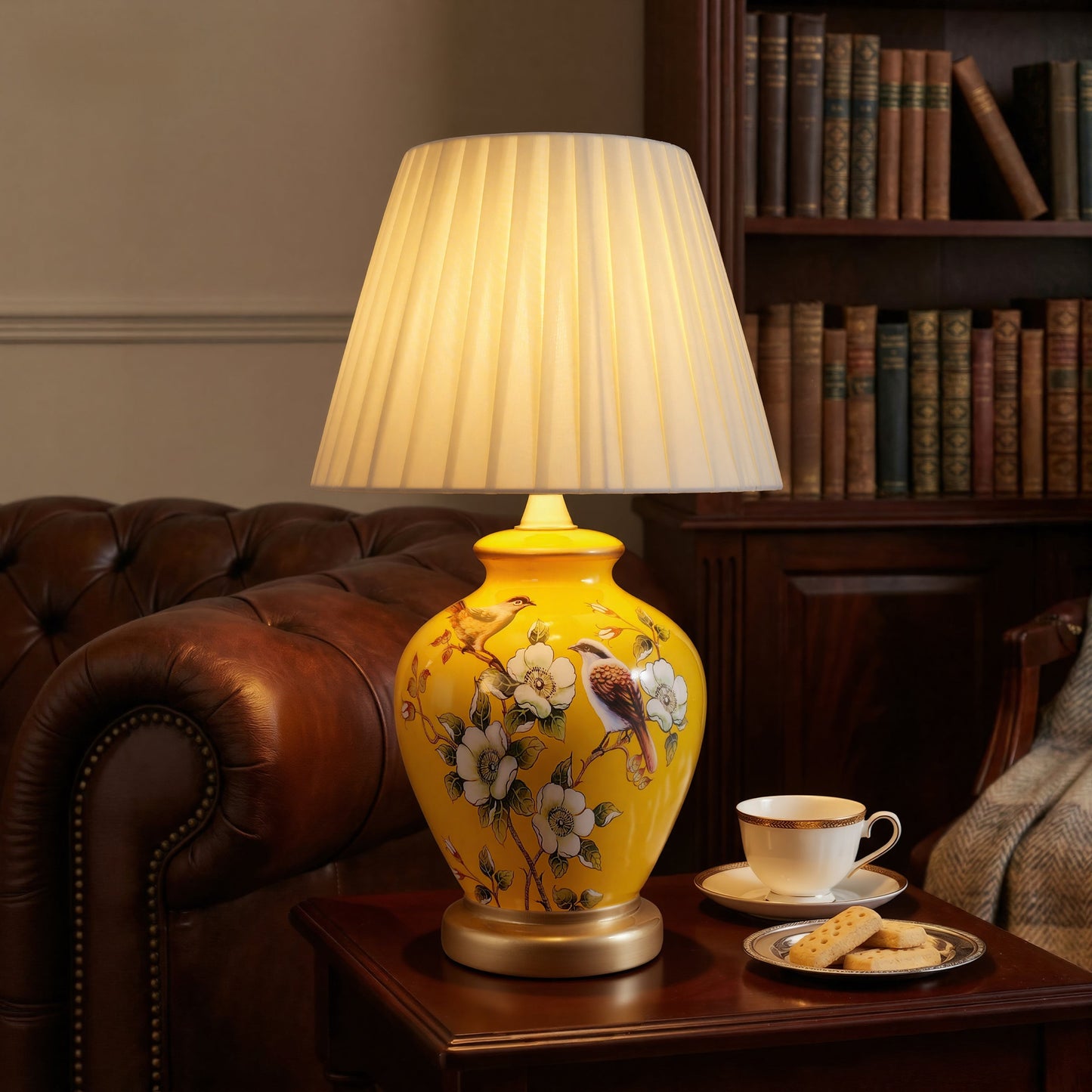 Chinoiserie Hand-Painted Ceramic Table Lamp Collection