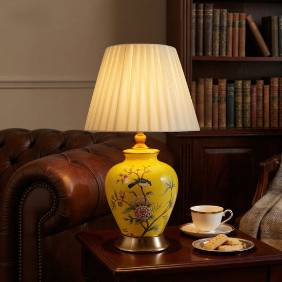 Chinoiserie Hand-Painted Ceramic Table Lamp Collection