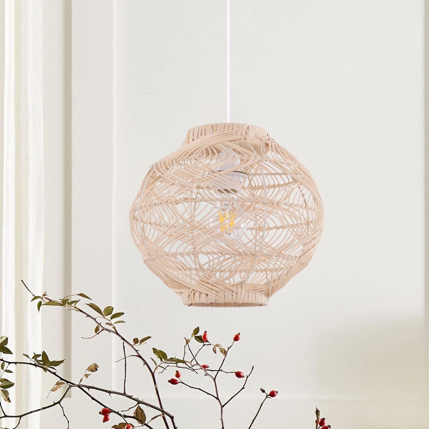 Lightsin Artisanal Rattan Pendant Light for Warm Interiors Lightsin UK 