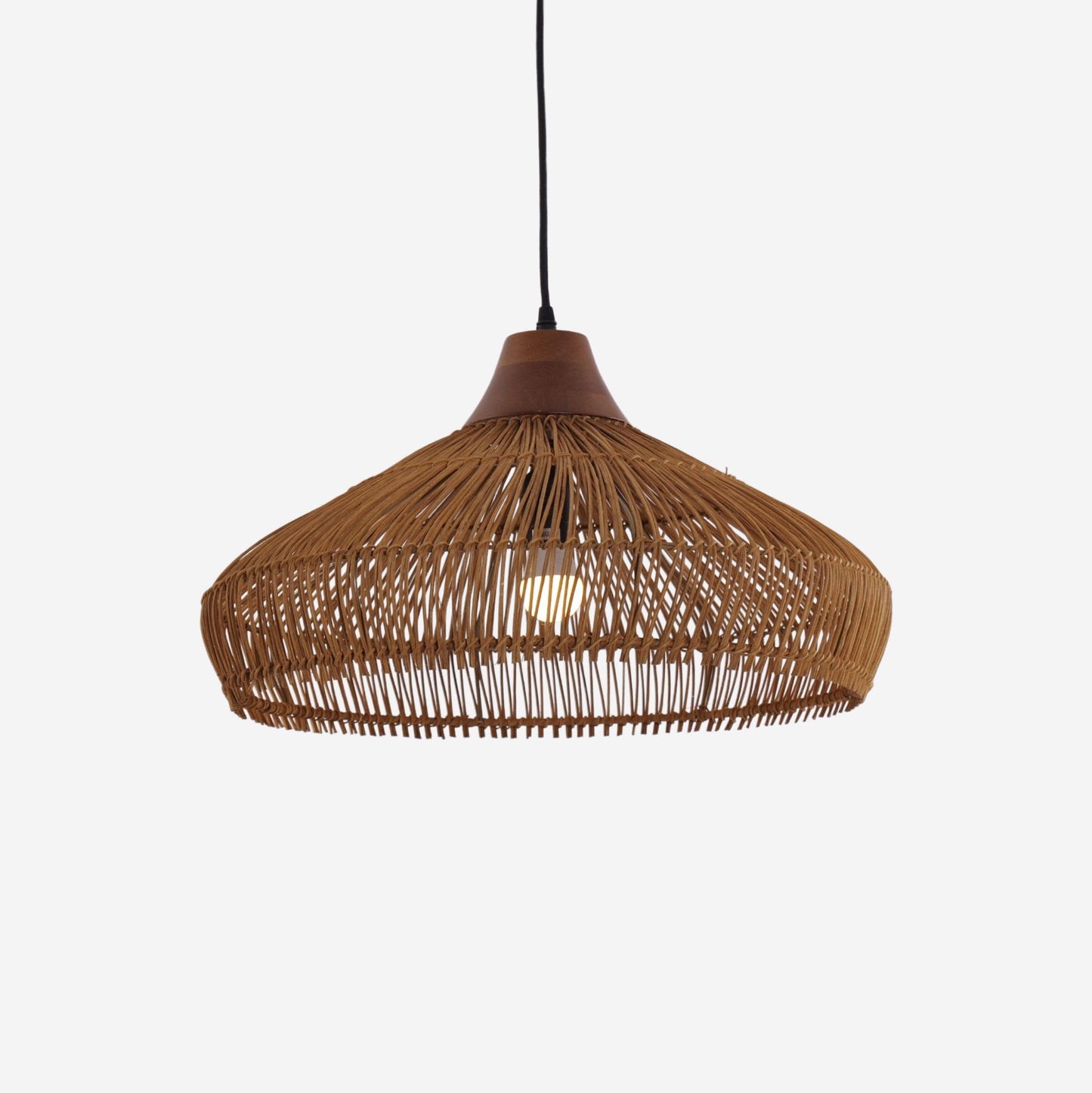 Living Nest UK Bell-Shaped Handcrafted Bamboo Kitchen Pendant Lighting Living Nest UK
