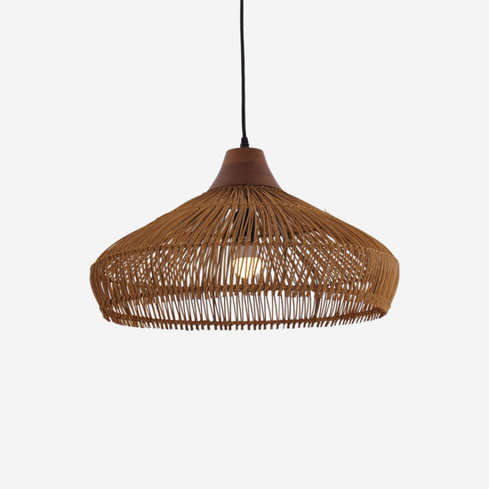 Living Nest UK Bell-Shaped Handcrafted Bamboo Kitchen Pendant Lighting Living Nest UK
